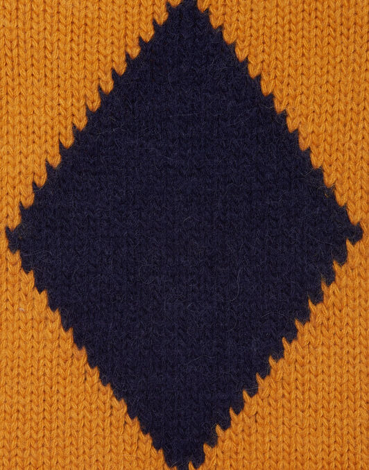 Argyle Gilet La DoubleJ: Navy & Yellow TOP0077KNI064