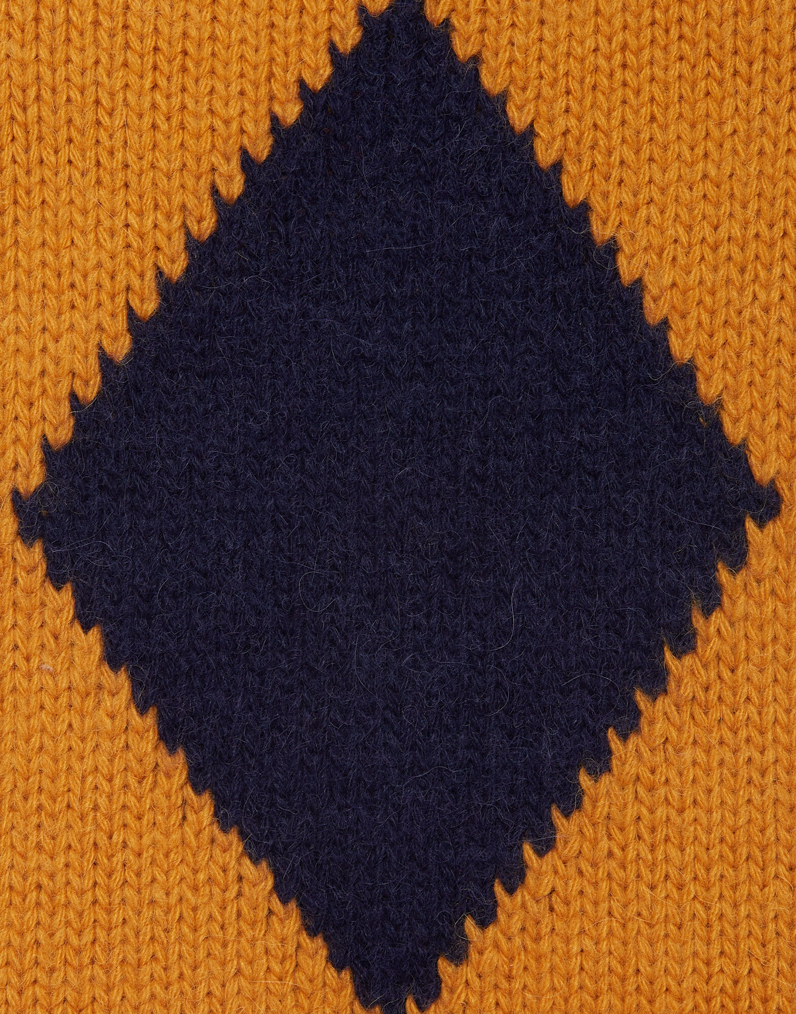 Argyle Gilet La DoubleJ: Navy & Yellow TOP0077KNI064