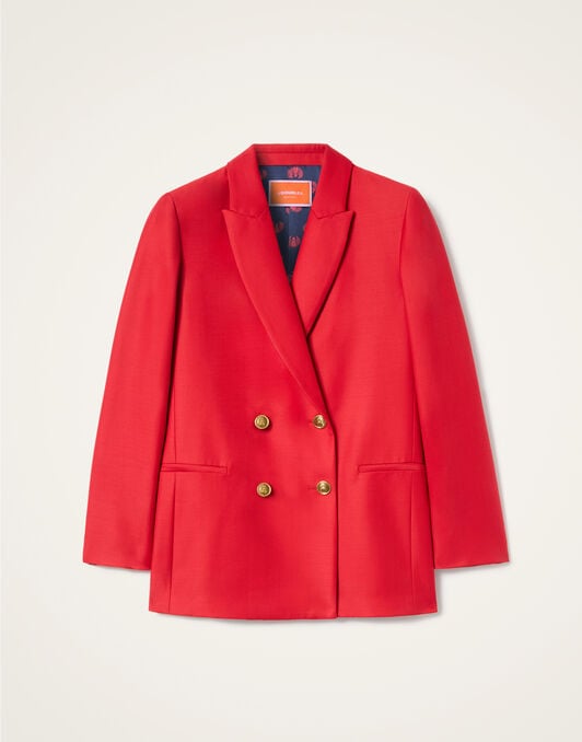 Jagger Jacket La DoubleJ: Solid Red Jagger Jacket La DoubleJ: Solid Red JAC0148WOL035