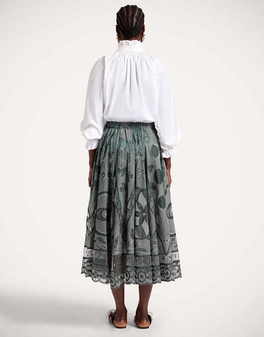 Duchess Skirt La DoubleJ: Solid Emerald Duchess Skirt La DoubleJ: Solid Emerald SKI0146LAC010