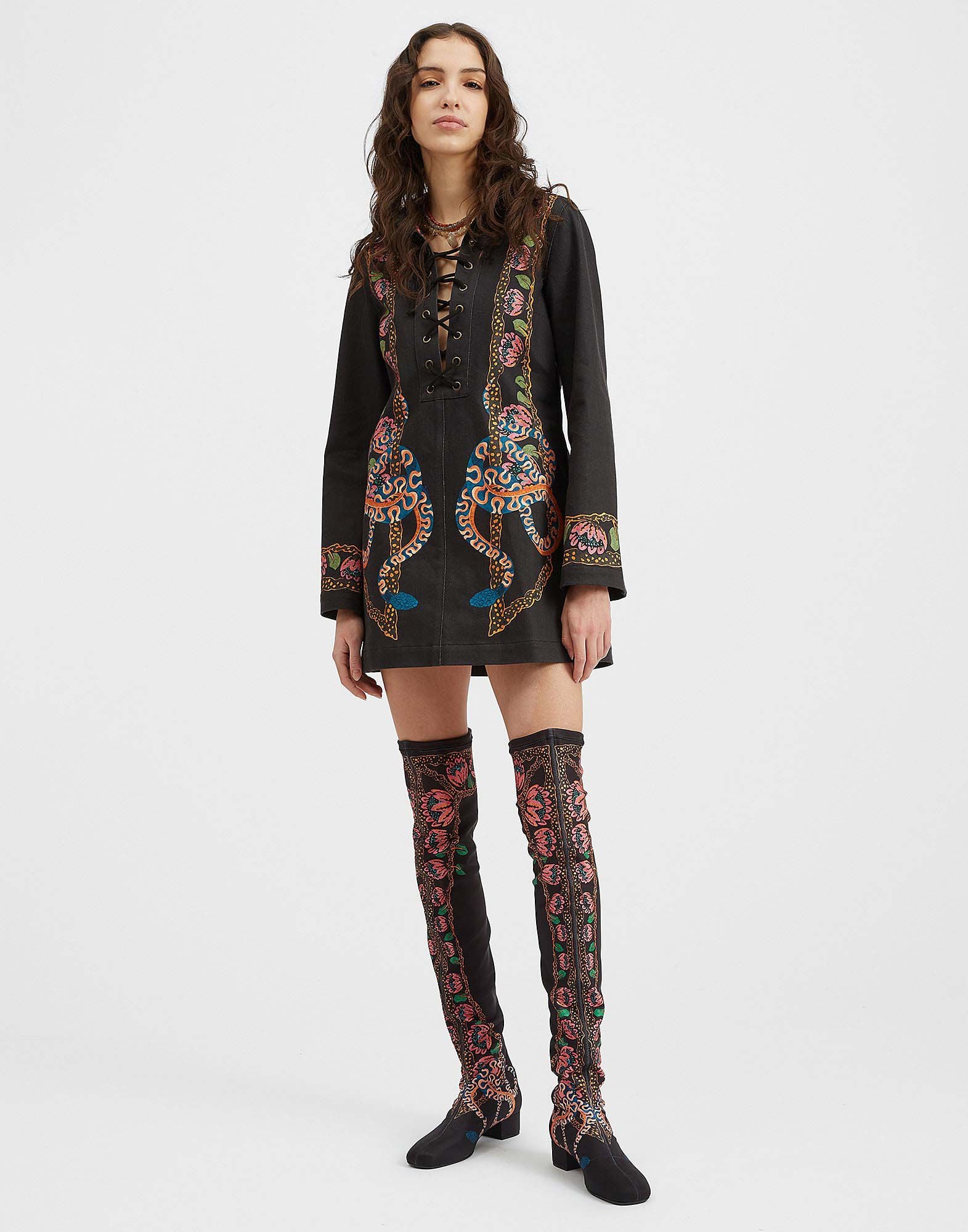 Chiara Dress La DoubleJ: Eve Black Chiara Dress La DoubleJ: Eve Black DRE0688DEN001