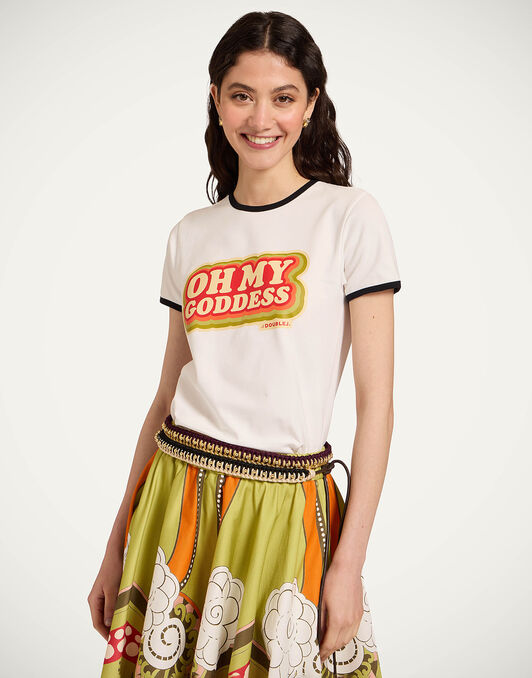 The Cu-Tee Crop La DoubleJ: Solid Ecru The Cu-Tee Crop La DoubleJ: Solid Ecru TSH0068JER076