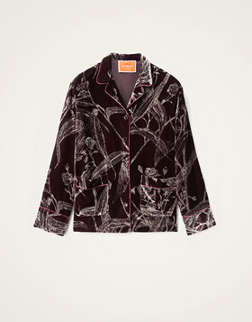 Pajama Shirt La DoubleJ: Bamboo Burgundy SHI0077DEV004