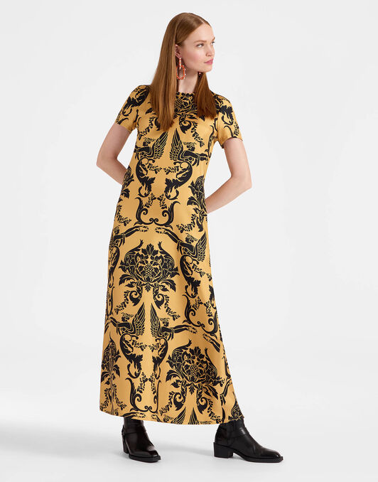 Swing Dress La DoubleJ: Cherubs Gold DRE0001SIL001