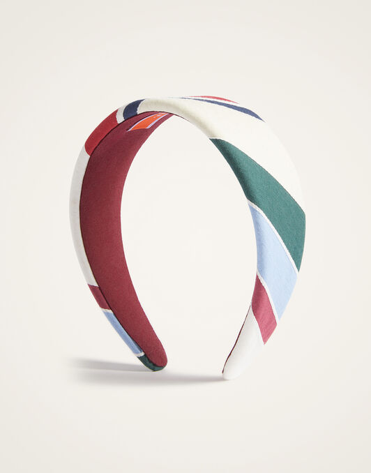 Flat Headband La DoubleJ: Stripes Multicolor HEB0023JCQ106