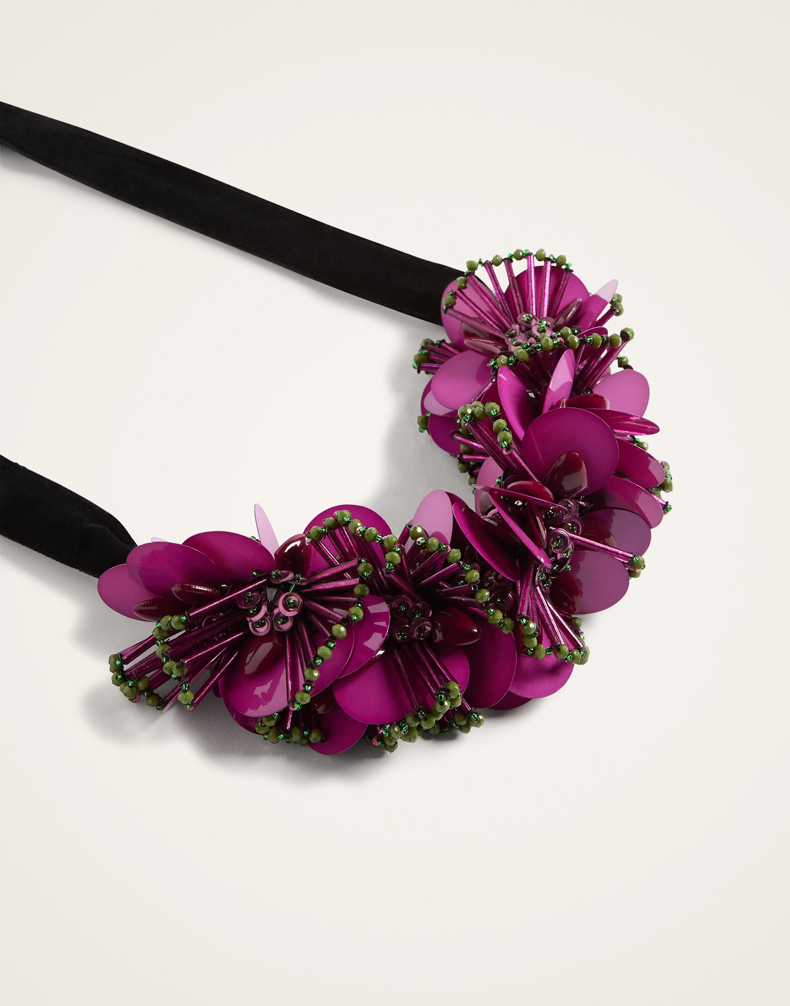 Petal Choker La DoubleJ: Burgundy NEC0076EMB222