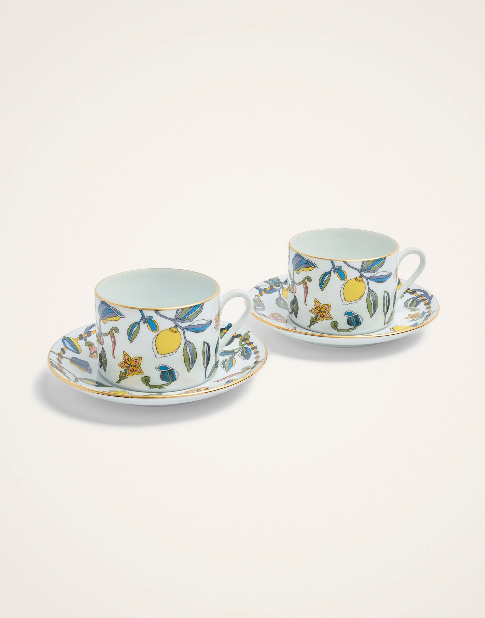Impero Tea Cup Set Of 2 La DoubleJ: Borboni White Impero Tea Cup Set Of 2 La DoubleJ: Borboni White CUP0012CER001