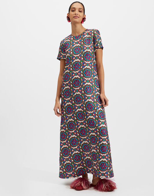 Swing Dress La DoubleJ: Kaleidoscope Swing Dress La DoubleJ: Kaleidoscope DRE0001SIL001
