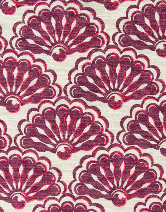 Pencil Skirt La DoubleJ: Fans Purple SKI0011COT005