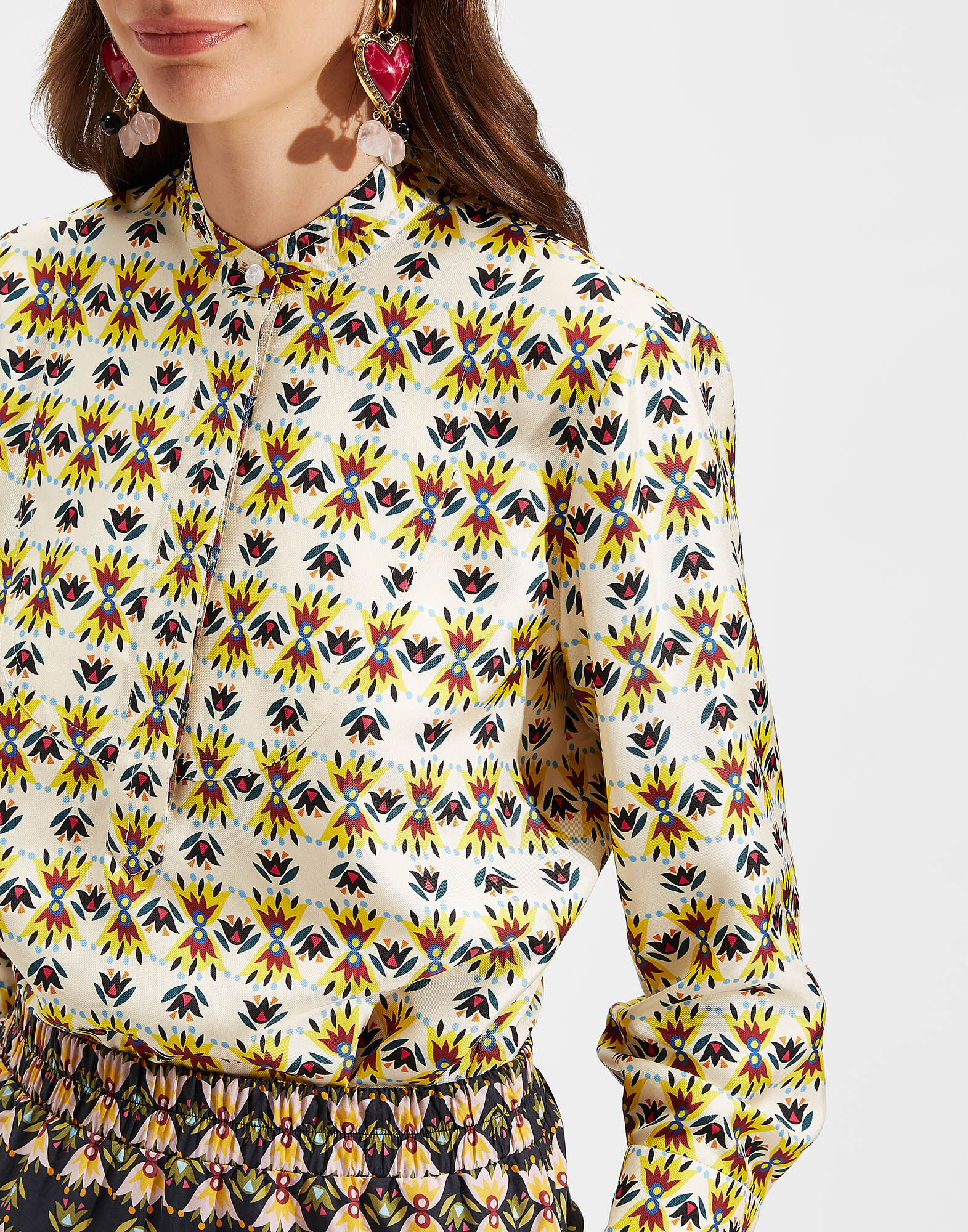 Portofino Shirt La DoubleJ: Bacetto Bianco Portofino Shirt LaDoubleJ: Bacetto Bianco SHI0046SIL001