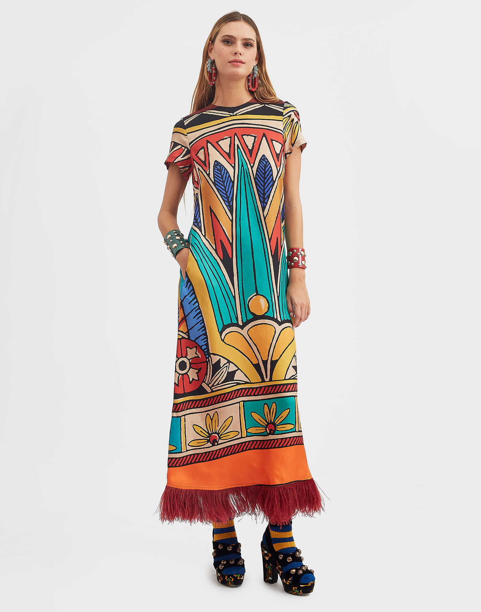 Swing Dress La DoubleJ: Philae Placée Swing Dress La DoubleJ: Philae Placée DRE0864SIL026