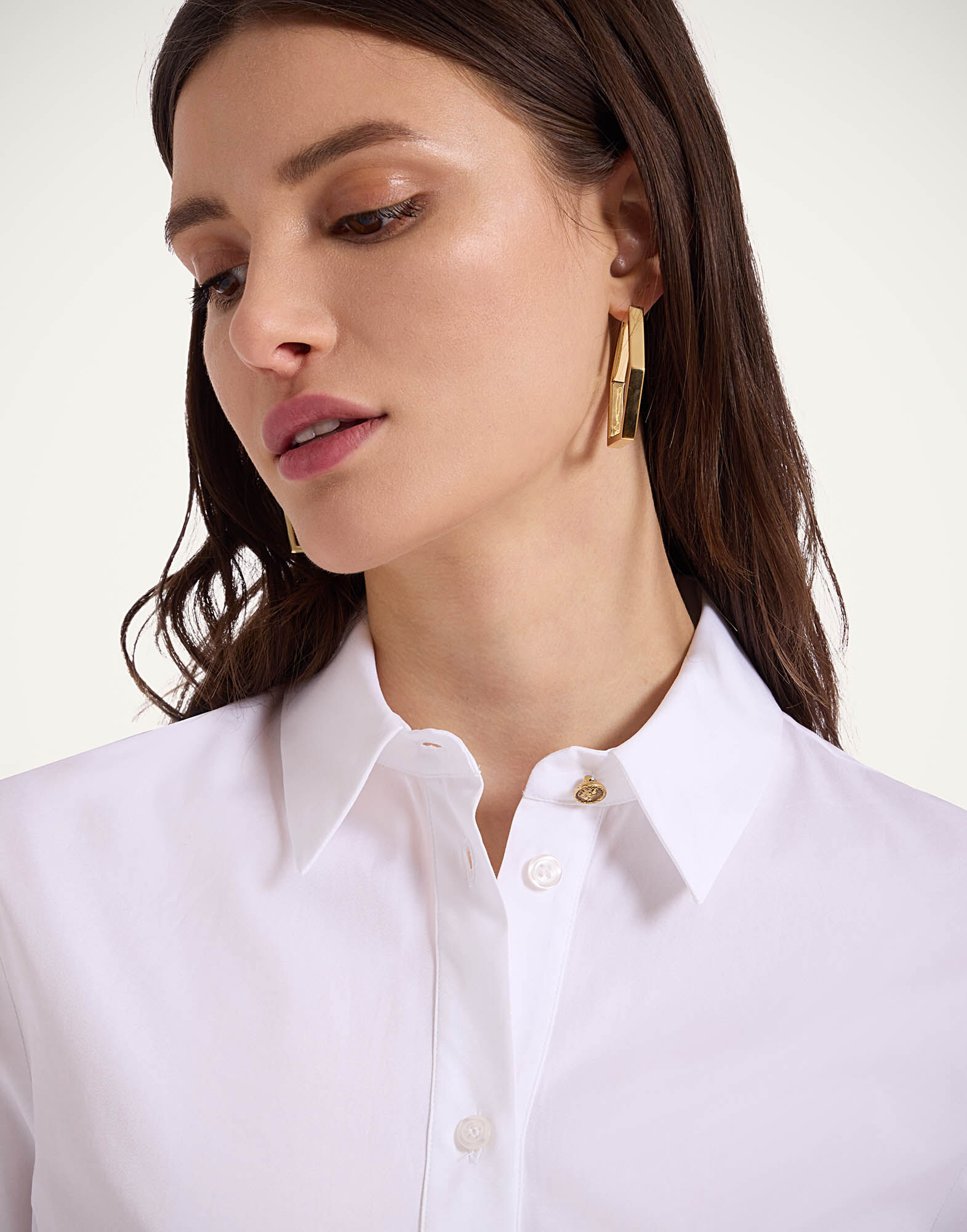 Iris Shirt La DoubleJ: Solid White Iris Shirt La DoubleJ: Solid White SHI0113COT064