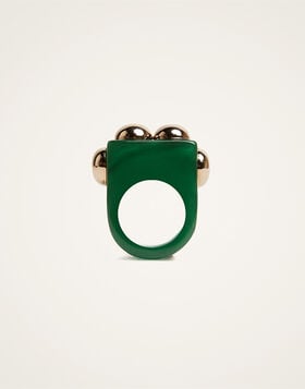 Nefertiti Ring La DoubleJ: Green RIN0004POL005