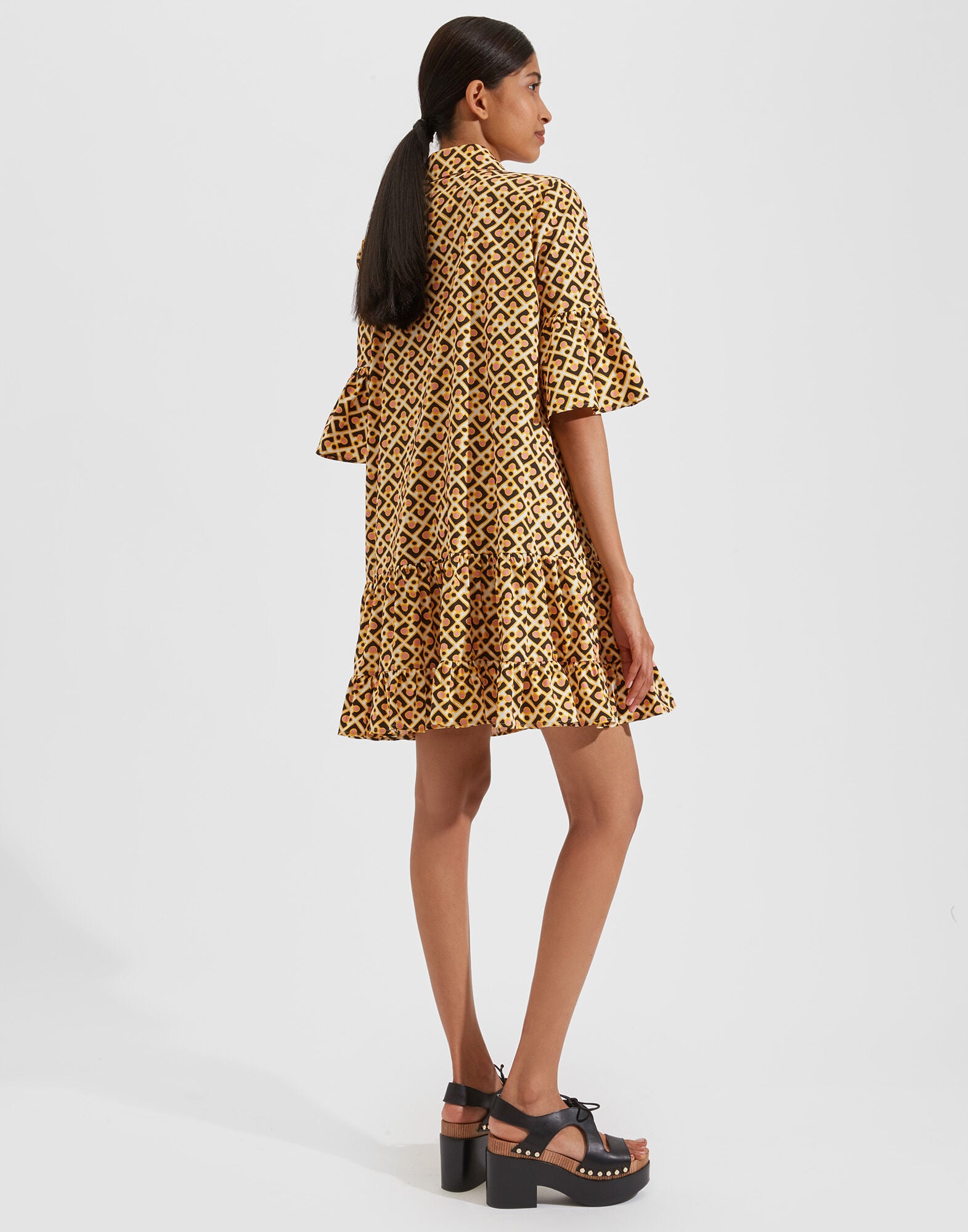 Choux Dress La DoubleJ: Puzzle Rosa Choux Dress La DoubleJ: Puzzle Rosa DRE0205COT015