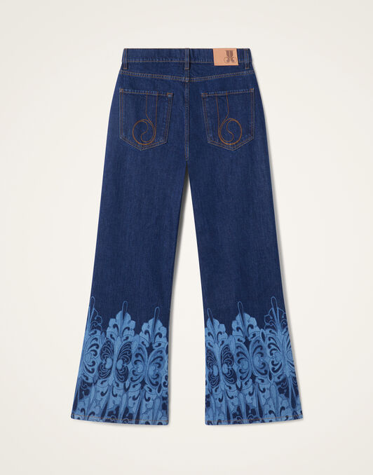 The Cropped Flare Jean La DoubleJ: Cocoon Placée Indigo The Cropped Flare Jean La DoubleJ: Cocoon Placée Indigo TRO0202DEN015