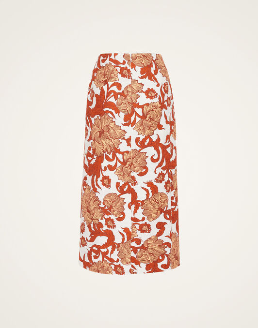 Pencil Skirt La DoubleJ: Reef White SKI0011COT005