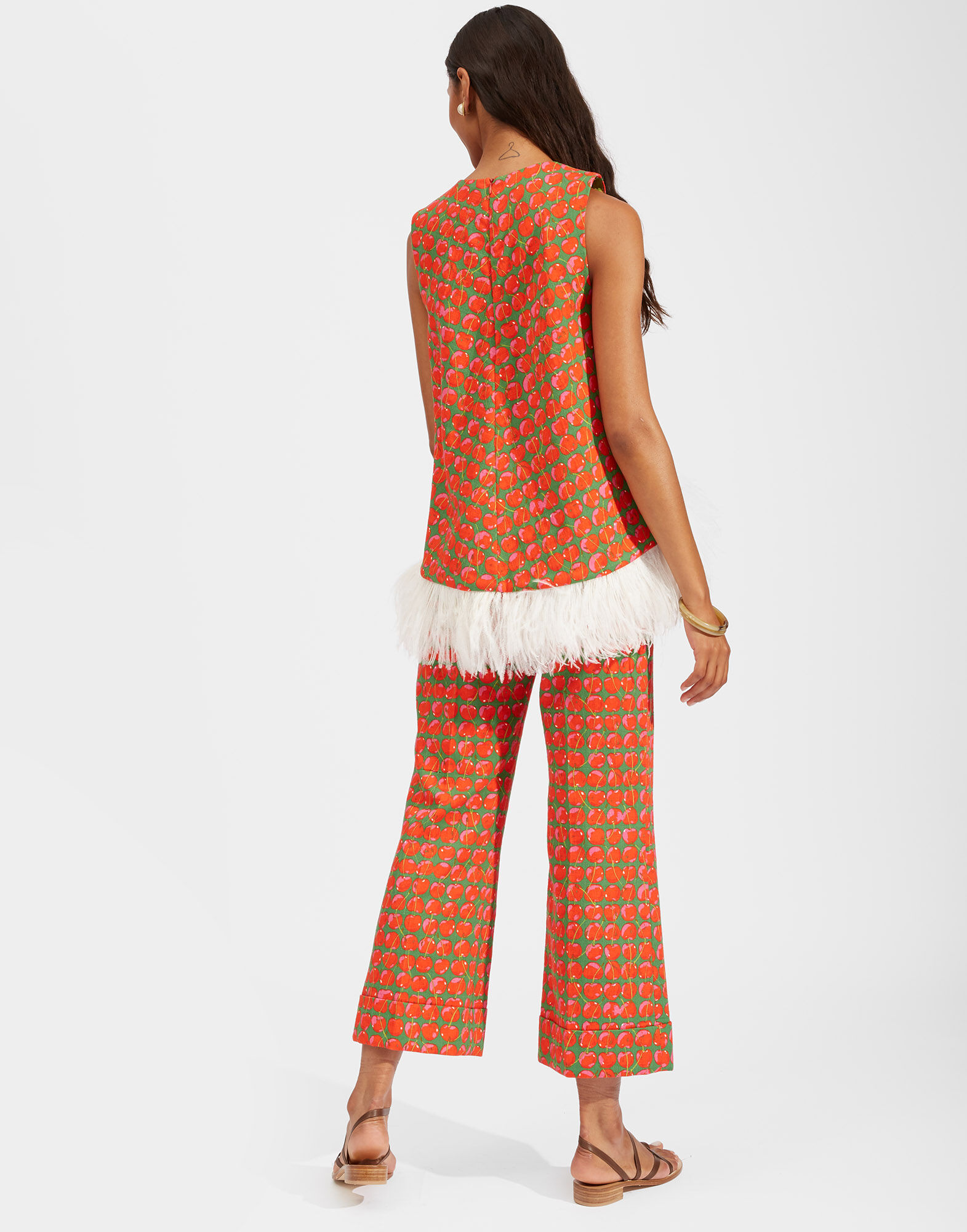Hendrix Pants La DoubleJ: Green Cherries Hendrix Pants La DoubleJ: Green Cherries TRO0014COT005
