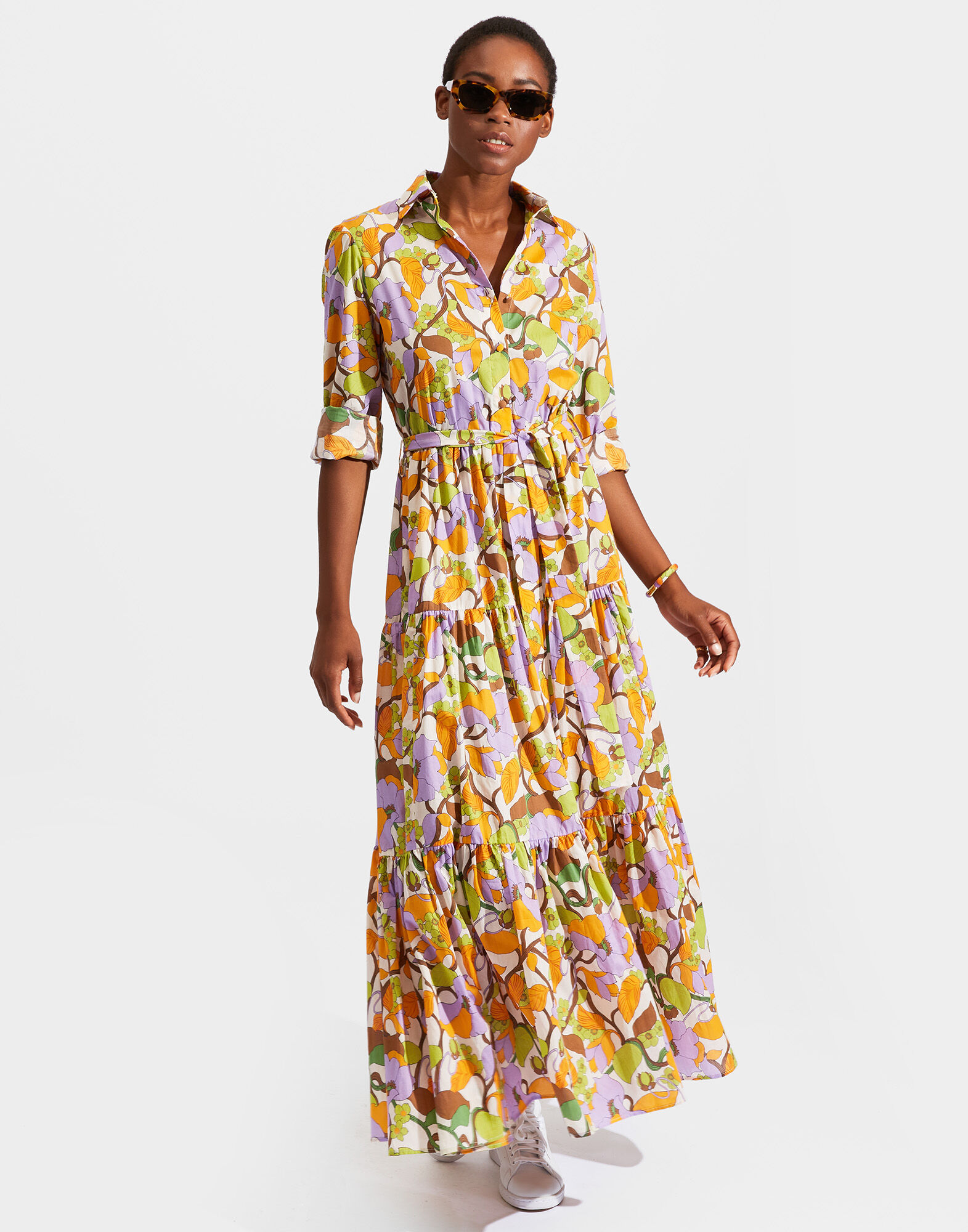 Bellini Dress La DoubleJ: Vines Bianco Bellini Dress La DoubleJ: Vines Bianco DRE0016COT003