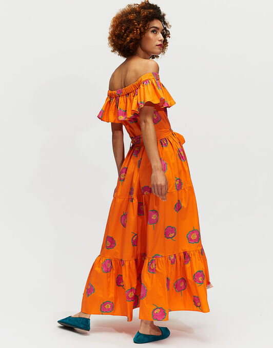 Yacht Dress La DoubleJ: Papaveri Arancio Yacht Dress LaDoubleJ: Papaveri Arancio DRE0030COT001