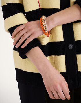 Better Together Bracelet La DoubleJ: Bicolor Orange & Ivory BAC0011ROP001