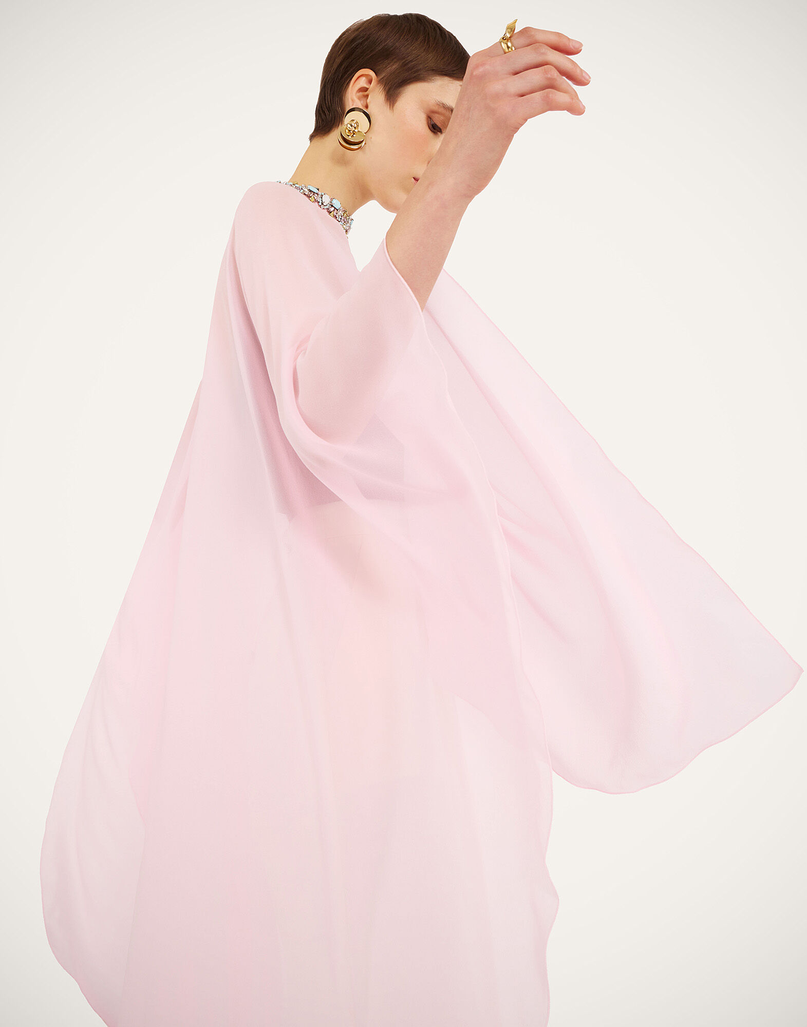 Maria Cape La DoubleJ: Solid Pink SCA0092SIL014