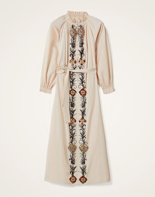 Cerere Shirt Dress La DoubleJ: Solid Pale Pink Cerere Shirt Dress La DoubleJ: Solid Pale Pink DRE0974COT082