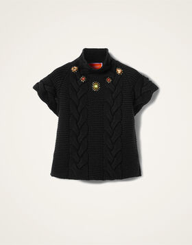 Portrait Top La DoubleJ: Solid Black PUL0204KNI120