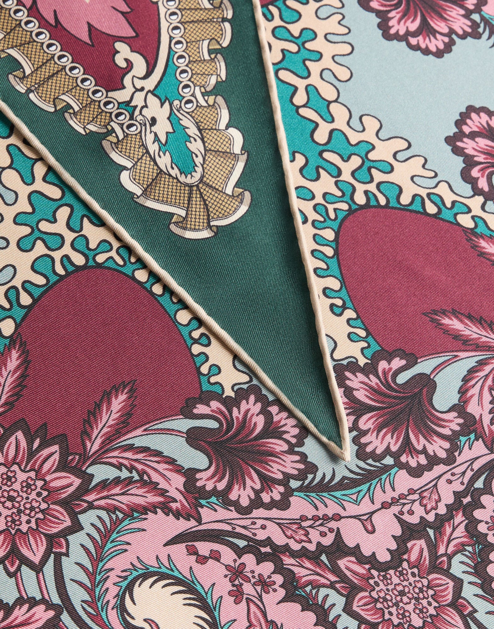Diamond Scarf La DoubleJ: Symposium Placée Light Blue SCA0105SIL006