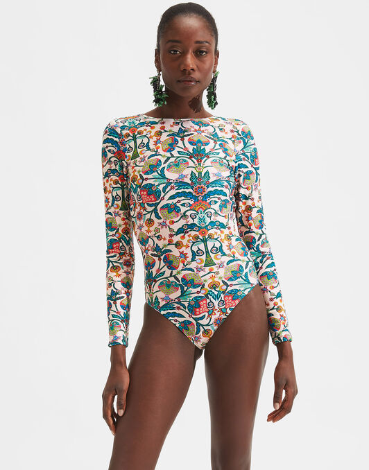 Surf Suit LaDoubleJ: Tree Of Life Bianco SWI0001LYC001