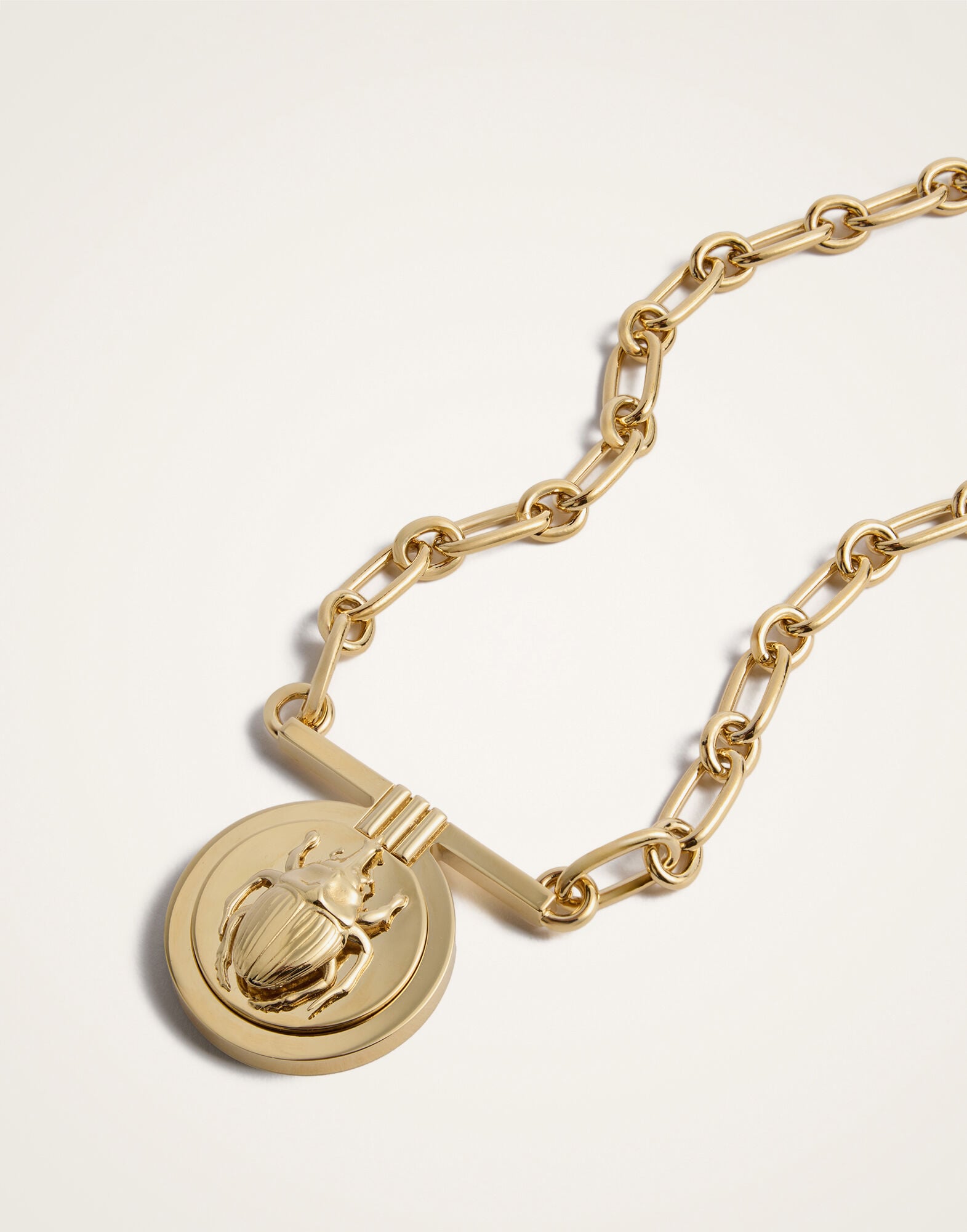 Scarab Necklace La DoubleJ: 24k Gold Plate Scarab Necklace La DoubleJ: 24k Gold Plate NEC0039BRA003