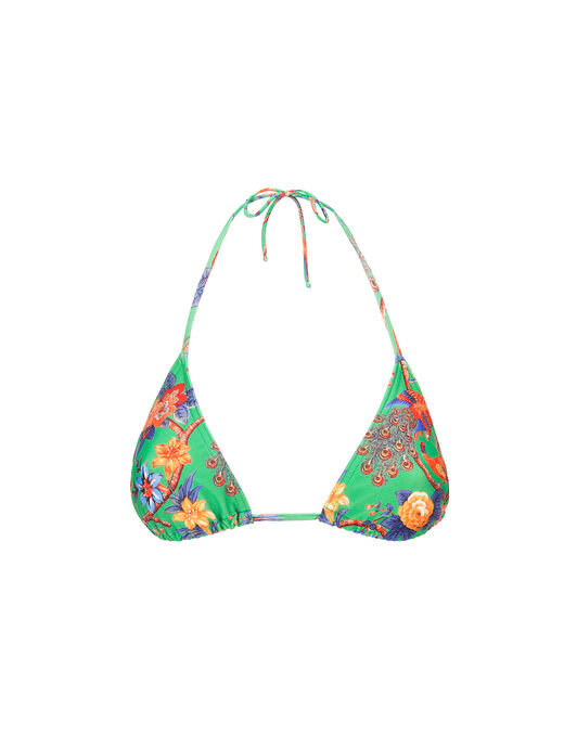 Triangle Bikini Top La DoubleJ: Pavone Verde Triangle Bikini Top LaDoubleJ: Pavone Verde SWI0003LYC001