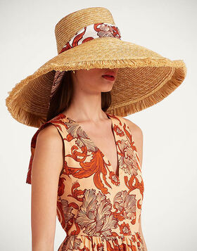 The Sun Hat La DoubleJ: Solid Light Beige HAT0028RAF001