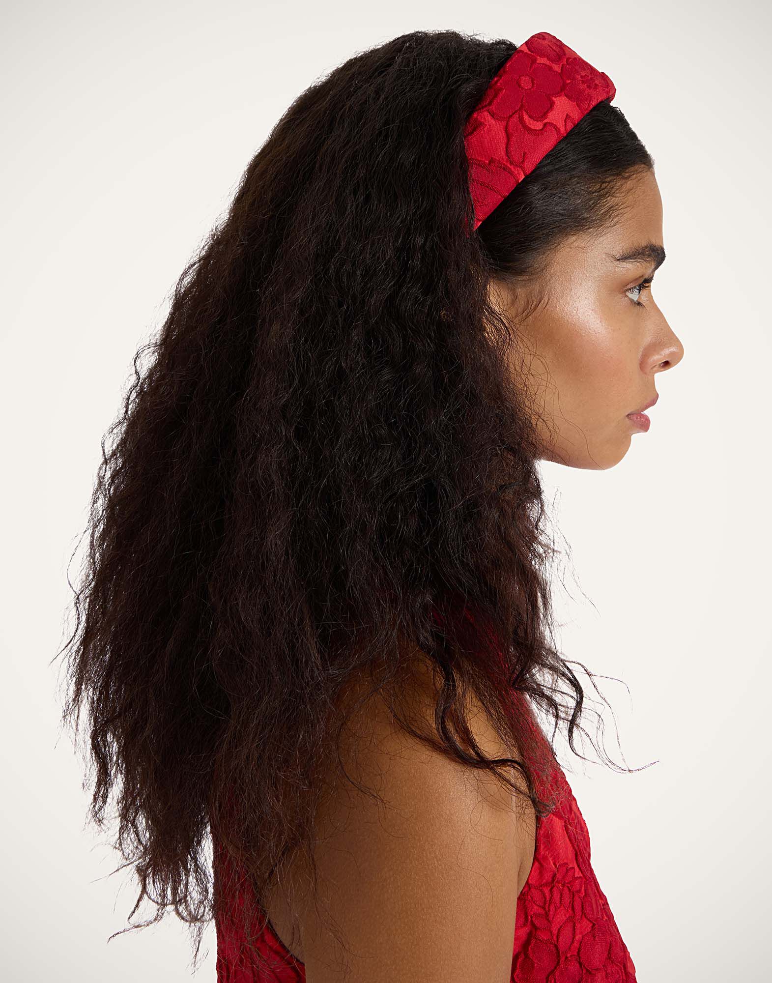 Flat Headband La DoubleJ: Peony Red Flat Headband La DoubleJ: Peony Red HEB0023JCQ111
