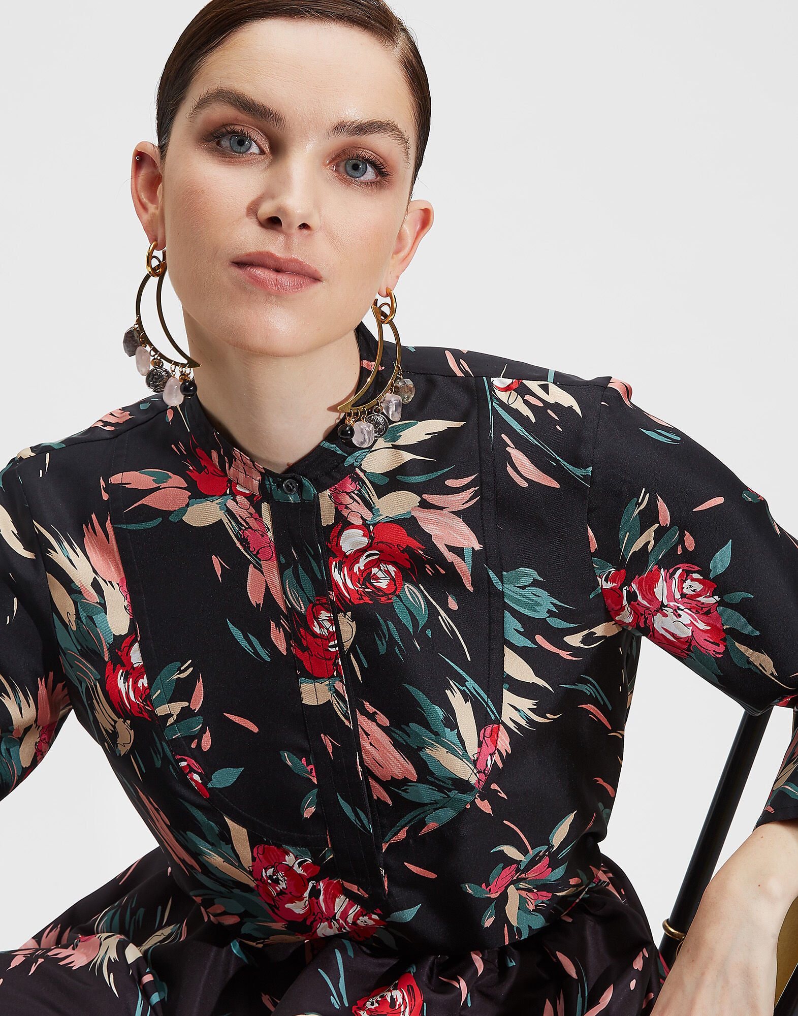 Portofino Shirt La DoubleJ: Breezy Nero Portofino Shirt LaDoubleJ: Breezy Nero SHI0046SIL001