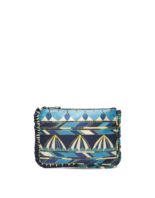 Hand Pochette LaDoubleJ: Umbrellas Blu BAG0002NYL001