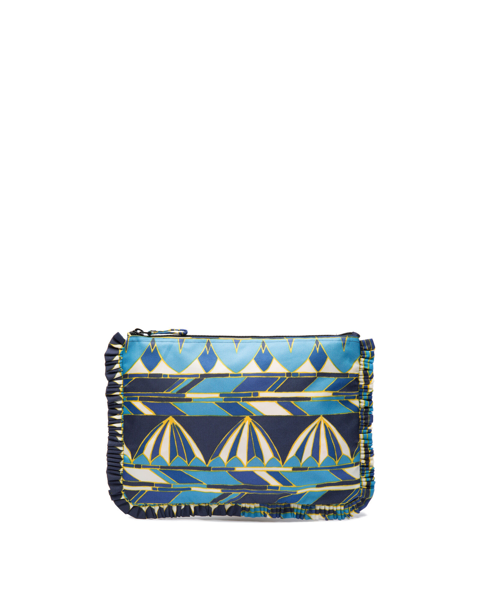 Hand Pochette LaDoubleJ: Umbrellas Blu BAG0002NYL001