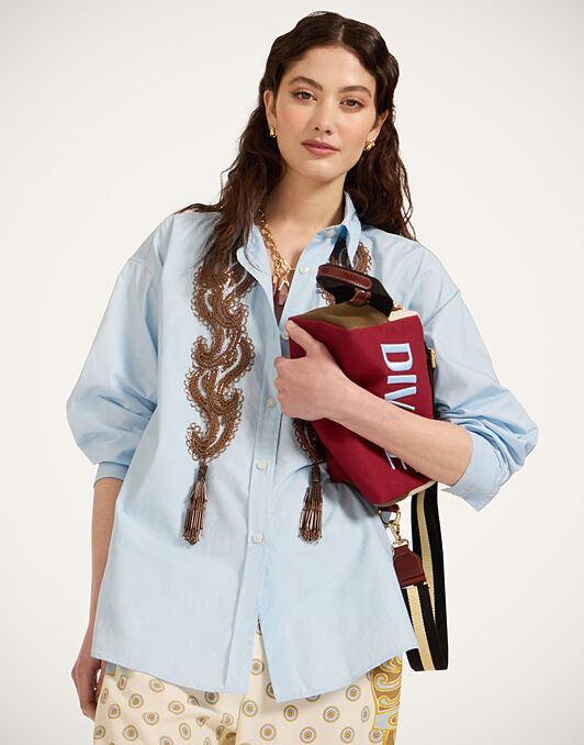 Better Than Your Boyfriend's Shirt La DoubleJ: Solid Light Blue SHI0177COT082