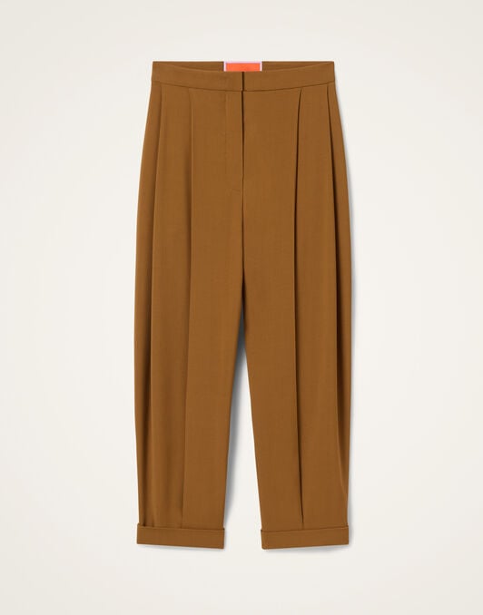 Pleated Pants La DoubleJ: Solid Tobacco Pleated Pants La DoubleJ: Solid Tobacco TRO0214VIS035