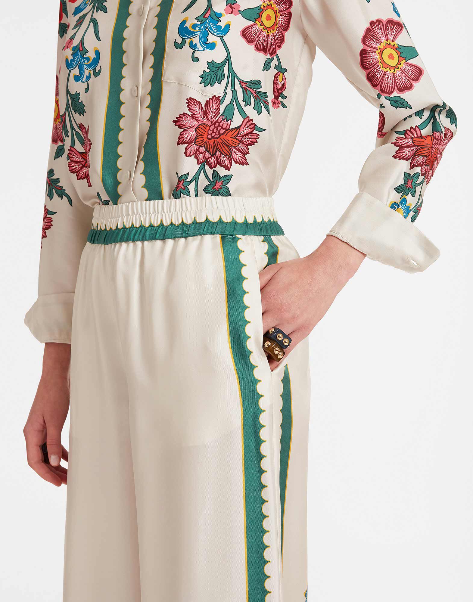 Palazzo Pants La DoubleJ: Dragonflower Placée Multicolor TRO0026SIL006