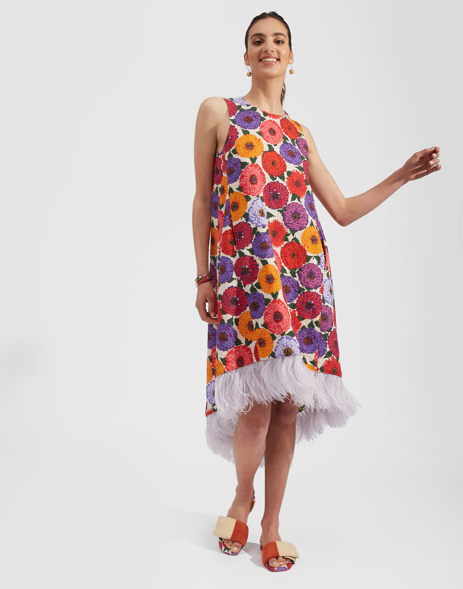 La Scala High Dress (With Feathers) La DoubleJ: Zinnie La Scala High Dress (With Feathers) La DoubleJ: Zinnie DRE0211COT005
