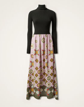Lunaria Foulard Dress La DoubleJ: Nucleus Black DRE0957KNI131