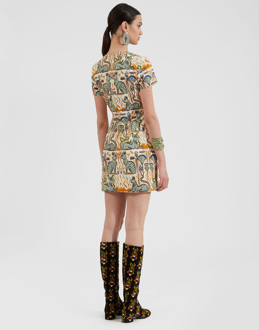 Tgif Short Sleeve Dress La DoubleJ: Bast Ivory DRE0586COT006