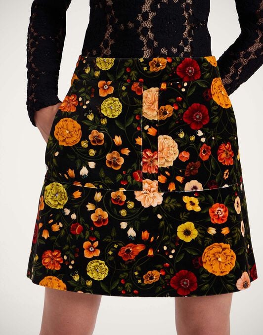 Short Skirt La DoubleJ: Botticelli Black SKI0027VEL001