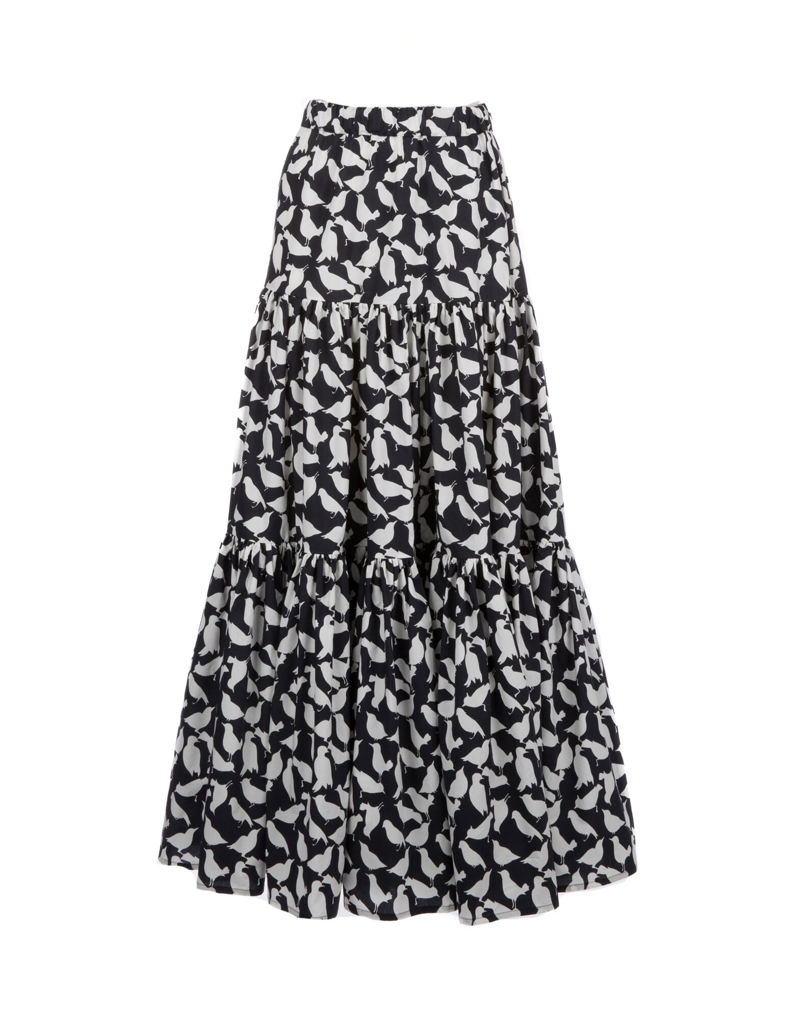 Big Skirt LaDoubleJ: Uccellini Bianchi SKI0001COT001
