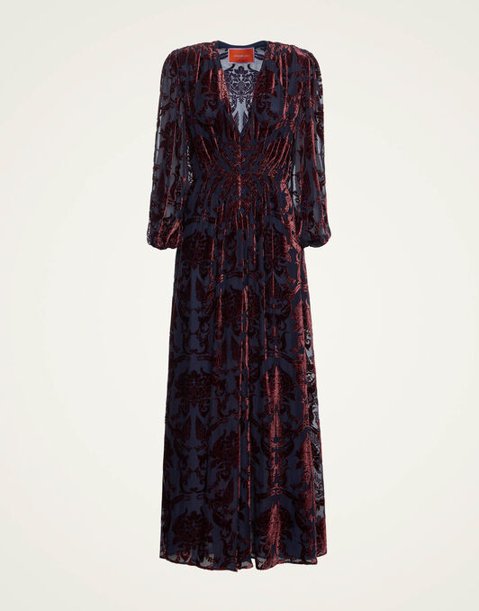 Long Camerino Dress La DoubleJ: Cherubs Blue Long Camerino Dress La DoubleJ: Cherubs Blue DRE0585DEV002