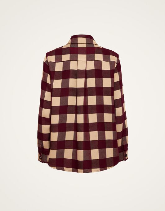 Better Than Your Boyfriend's Jacket La DoubleJ: Checkers Burgundy JAC0112VIS021
