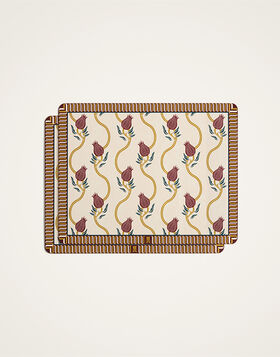 TV Placemats Set of 2 La DoubleJ: Melograno Ivory TV Placemats Set of 2 La DoubleJ: Melograno Ivory PMT0040CRK001