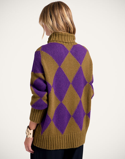 Argyle Sweater La DoubleJ: Green/Purple Argyle Sweater La DoubleJ: Green/Purple PUL0091KNI064