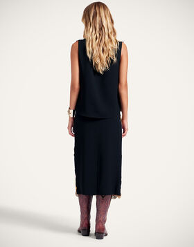 Pencil Skirt La DoubleJ: Fun-Gi Yellow SKI0159EMB115