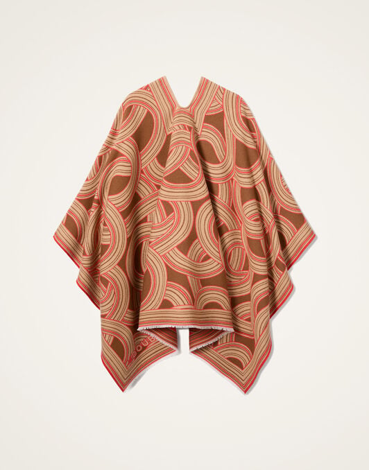 Soul Poncho La DoubleJ: Montecarlo Placée Camel SCA0059WOL025